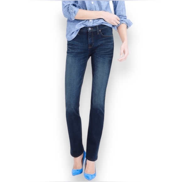 J. Crew Matchstick Straight Leg, Full Length Classic Women's Blue Jeans, Sz. 28R - Picture 1 of 12